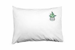 Bona Basics Funda de Almohada Decorativa, poliéster, Blanco 1, 35 x 50 cm