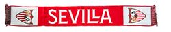 Sevilla FC Bufanda Roja Escudo Fondo Blanco