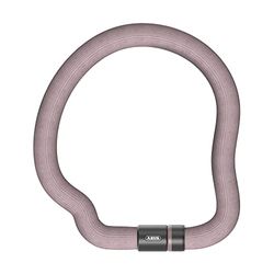 ABUS kettingslot Goose Lock - buigzaam, rammelvrij fietsslot van gehard staal - 6 mm dik - 110 cm lang - met sleutel - ABUS-veiligheidsniveau 7 - oudroze