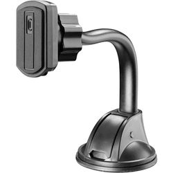 Cellularline | Touch Flexi - Universal | Suporte Porta Smartphone da Auto Magnético com Fissaggio à Ventosa - Braccio Mobile - Universale per Tutti i Cellulari - Rotazione a 360 - Stabile e Sólido