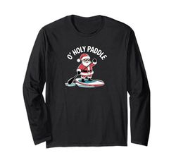 SUP O'Holy Paddle Babbo Natale Paddleboarding Maglia a Manica