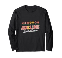 Adeline - Fiori in edizione limitata con nome personalizzato moglie nonna Maglia a Manica