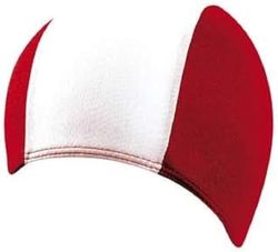 Beco Textil-Schwimmhaube, Cappucci Uomo, Rosso/Bianco, Taglia Unica