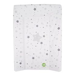 BabyCalin Luxury Changing Mat Star Grey 50 x 70 cm - com tabela de altura impressa