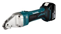 Makita batería Tijeras de hojalatero (18,0 V, en MAKPAC con 2 baterías 4,0 Ah + Cargador, DJS161RTJ 280 wattsW, 18 voltsV
