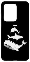 Custodia per Galaxy S20 Ultra Sagome di animali marini impilati balena, squalo, delfino, pesce