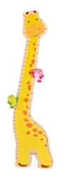 EverEarth Mètre « Girafe » en bois durable - Échelle de croissance pour chambre d'enfant en design girafe coloré - Ecologique et décoratif - EE33505