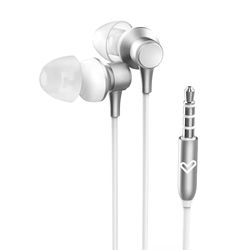 Energy Sistem Metallized Cuffie intrauricolari (microfono, jack 3,5 mm, alluminio, plastica riciclata) Bianco