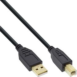 InLine 34550S Cable A to B Contacts USB 2.0 10m Black 1 Stck