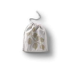 Bonamaison Printed Cotton Produce Bag with Drawstring, Reusable Grocery Bag, Biodegradable Eco-Friendly Bags, Travel Pouch, Sachet Bags, Shopping Bag, Eco Friendly, Foldable, Size: 12x15 Cm