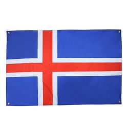 AZ FLAG Drapeau Islande 150x90 cm avec 4 oeillets, Pavillon Islandais pour balcon ou mur