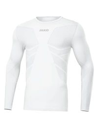 JAKO Comfort 2.0 Manga Larga, Hombre, Blanco, Large