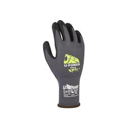U-POWER DON'T WORRY... BE HAPPY! Guanto da Lavoro FLEX Nero/grigio Conf=12 Pa