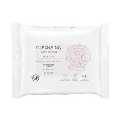 by Amazon Face Cleansing Wipes with Micellar, Make-up remover, Fragranced, 25 Wipes