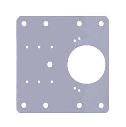 Amig - Pack de 5 Plaques de Réparation pour Charnières | 90 x 90 mm | Trou de 35 mm | Pour Fixation de Charnières à Boîtier | Multiples Trous pour la Plupart des Charnières | Acier Inoxydable Mat ​​