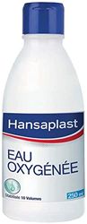 HANSAPLAST Eau oxygénée 10 volumes (250 ml), Désinfectant nettoyage et hygiène de la peau, Antiseptique pour désinfection des petites plaies ou blessures superficielles