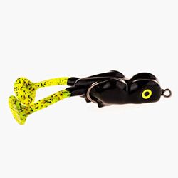 Scum Frog Bigfoot Topwater Bass Fishing Paddle Foot Hollow Body Frog Leurre avec hameçons sans Mauvaises Herbes Noir G Bigfoot