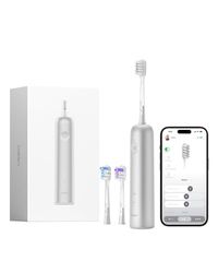 Laifen Wave Spazzolino Elettrico, Spazzolino Sonico Con Tecnologia a Oscillazione e Vibrazione Con 3 Testine, Certificazione IPX7 Impermeabile, Ricarica Magnetica, Compatto Da Viaggio (Alluminio)
