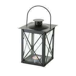 Boltze Farol 3548900 Farol - Farol (decoración para interior y exterior, hierro negro, dimensiones 14 x 14 x 20 cm)