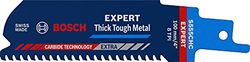 Bosch Professional 1x Lame de scie sabre Expert `Thick Tough Metal` S 555 CHC (pour Acier robuste, Fonte, Longueur 100 mm, Accessoires Scie sabre)