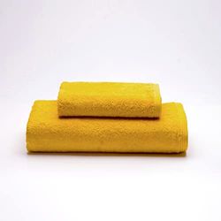 Sancarlos Lot de 2 Serviettes de lavabo/Douche Océan Moutarde 100% Coton 550 g/m²