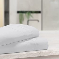 SUPERIOR 1000 Thread Count Egyptian Cotton Pillowcase Set, Pillow Covers for All Pillows and Sleepers, Soft Pillowcases for Bed Fashion, Basics, Large Cases, 2-Piece Set, Standard Size, Platinum