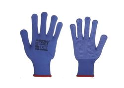 DRW Guantes de jardineria y Bricolaje Azules 12 Juegos Talla S