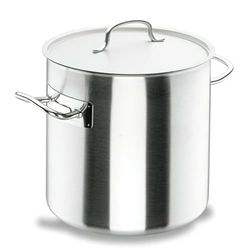 LACOR 50120 Olla Alta Acero Inoxidable, Incluye Tapa, Apta para todo tipo de Cocinas, Acabado Mate, Plata, 20 Ø(cm), 6.20 l