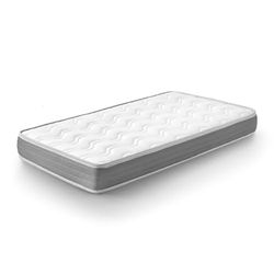 Kuo Baby - Matelas Baloo Plus | Réversible pour Bébé | Confort Évolutif | Anti-Acariens | Fibre Naturelle Respirante, 115 x 55 cm, Mousse à Mémoire de Forme