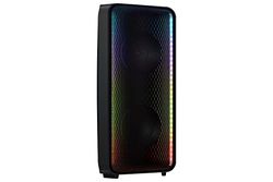 Samsung Sound Tower MX-ST40B, Batteria integrata (12h), Audio bidirezionale, Resistente all'acqua (IPX5), Luci da party e effetti da DJ, Potenza elevata da 160 watt, Black