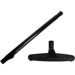 Cen-Tec Systems 98295-AZ Telescopic Wand and 12" Natural Fill Floor Brush for Vacuums, Black
