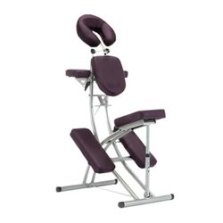 Sedia da massaggio pieghevole DR.SLOAN Bordeaux, estetica SPA, terapia portatile