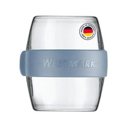 Westmark Pocketbox Mini Handy Meal Prep Tin to Go Ideal for Yogurt, Fruit, Vegetables, Snacks, 400 ml (2 x 200 ml), BPA-Free, Blue