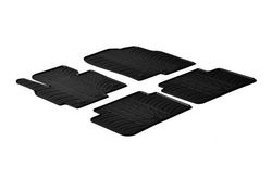 Rubber Car Mats GL 0218 Set di Tappetini in Gomma Plus Clip di Fissaggio 4 Pezzi