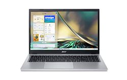 Acer Aspire 3 NX.KDEEH.00E Laptop, AMD Ryzen 5 7520U, 8GB RAM, 512GB SSD, AMD Radeon 610m, Windows 11, qwerty, Srebrny, 15,6 "