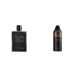 Diesel Bad, Eau de Toilette Pour Homme 100 ml + Body Spray Homme 200 ml, Lot de 2 Produits