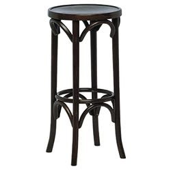 Bolero DL463 - Taburete alto de madera Bentwood, Marrón oscuro, 1 unidad