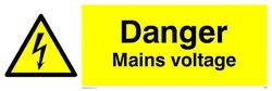 L31 Lot de 5 panneaux Danger Tension secteur 300 x 100 mm