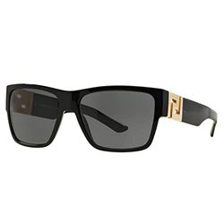 Versace Unisex zonnebril VE4296, zwart (Black Gb1/87), one size