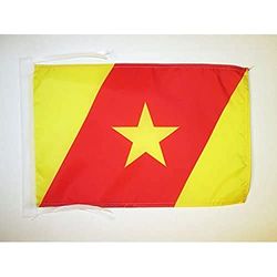 BANDIERA AMHARA DELL'ETIOPIA 45x30cm - BANDIERINA AMHARA 30 x 45 cm cordicelle - AZ FLAG