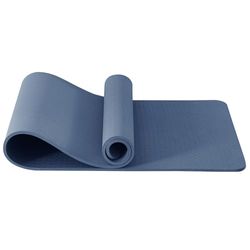 Good Nite Yogamat Oefenmatten Workout Pilates Fitness Mat voor Vrouwen Mannen Antislip Dikke 10mm Hoge Dichtheid Gymnastiekmatten met Draagriem Tpe 183 x 61 x 1 cm (marineblauw)