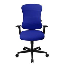 Topstar Chaise de Bureau Anthracite 58 x 68 x 120 cm, Tissu, Bleu, 58 x 68 x 120 cm