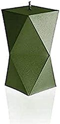 Candellana Hecho a Mano Geometric Vela de Regalo - Divertida - Vela Decorativa - Decoración del Hogar - Regalos para Amigos - Mecha de Algodón - Tiempo de Quemado 25h - Vela Dark Green