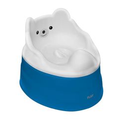 Play Potty grytor, vit/blå