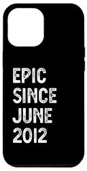 Custodia per iPhone 14 Plus 12° compleanno Ragazzi Ragazze Epic Since June 2012