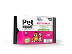 Diva International Pet Benefit Salviette Occhi - Musetto e Orecchie 20 pz