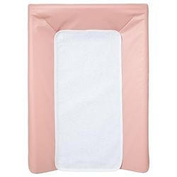 Colchón de cambio de lujo + toalla rosa – 50 x 70 cm