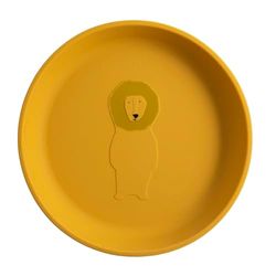 Trixie Silicone Plate - Mr. Lion - 100% Food Grade Silicone – 4m+ Durable and Easy to Clean Tableware - Perfect for Baby-Led Weaning and Independent Eating