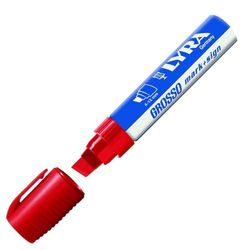 LYRA LYRA L4030017-1, permanente marker, rood, 4-12 mm, voor professionele markeringen op gladde en ruwe oppervlakken, 1 marker