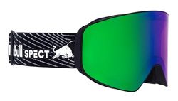 Red Bull Spect Eyewear JAM-02 Ski Goggle Herren, Black/Green Snow, Rose with Green Mirror, M